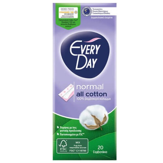 EVERYDAY ΣΕΡΒΙΕΤΑΚΙ ALL COTTON 20τεμ. - (NORMAL) (1180N) EVERYDAY ΣΕΡΒΙΕΤΑΚΙ ALL COTTON 20τεμ. - (NORMAL) (1180N)