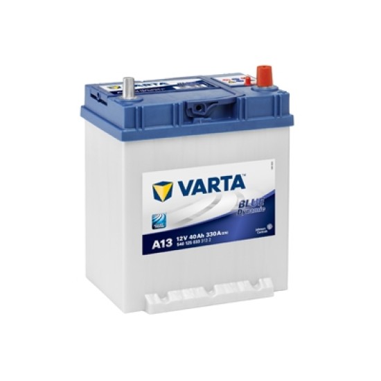 VARTA BLUELINE ΔΕΞ. ΜΠΑΤΑΡΙΑ A13 (με πατούρα) (40Ah/330A) 187x140x227mm VARTA BLUELINE ΔΕΞ. ΜΠΑΤΑΡΙΑ A13 (με πατούρα) (40Ah/330A) 187x140x227mm