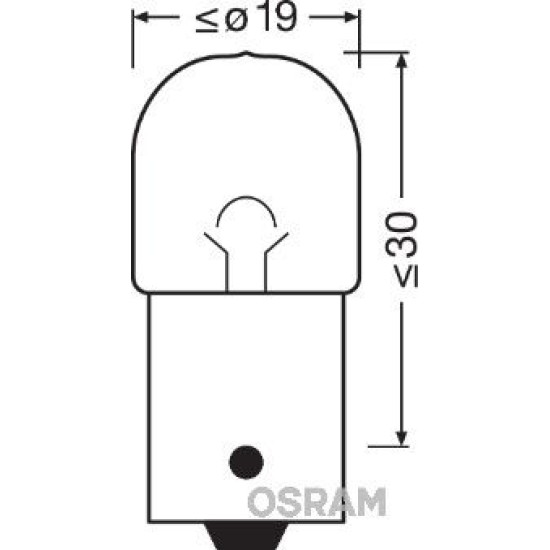 OSRAM ΛΑΜΠΑ ORIGINAL R10W 24V OSRAM ΛΑΜΠΑ ORIGINAL R10W 24V