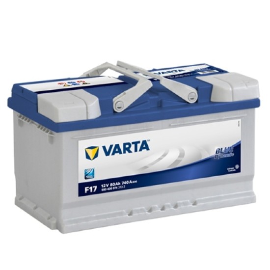 VARTA BLUELINE ΔΕΞ. ΜΠΑΤΑΡΙΑ F17 (80Ah/740A) 315x175x175mm VARTA BLUELINE ΔΕΞ. ΜΠΑΤΑΡΙΑ F17 (80Ah/740A) 315x175x175mm