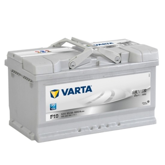 VARTA SILVERLINE ΔΕΞ. ΜΠΑΤΑΡΙΑ F19 (85Ah/800A) 315x175x190mm VARTA SILVERLINE ΔΕΞ. ΜΠΑΤΑΡΙΑ F19 (85Ah/800A) 315x175x190mm