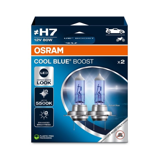 OSRAM ΛΑΜΠΑ COOL BLUE® BOOST ? H7 12V DUOBOX ECO OSRAM ΛΑΜΠΑ COOL BLUE® BOOST ? H7 12V DUOBOX ECO