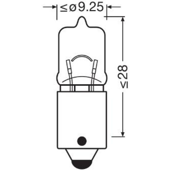 OSRAM ΛΑΜΠΑ ORIGINAL H6W 12V OSRAM ΛΑΜΠΑ ORIGINAL H6W 12V
