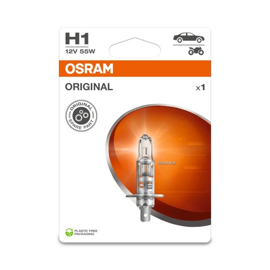 OSRAM ΛΑΜΠΑ ORIGINAL H1 12V BLI1 ECO OSRAM ΛΑΜΠΑ ORIGINAL H1 12V BLI1 ECO