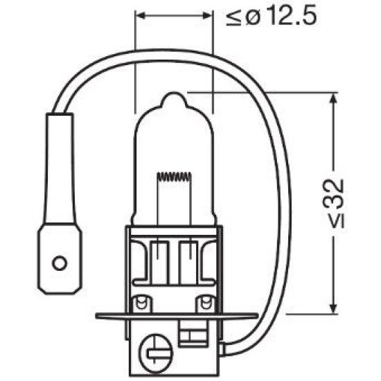 OSRAM ΛΑΜΠΑ ORIGINAL H3 12V OSRAM ΛΑΜΠΑ ORIGINAL H3 12V