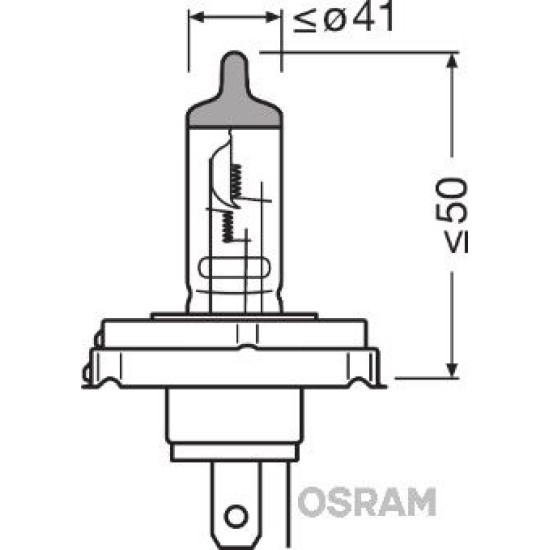 OSRAM ΛΑΜΠΑ ORIGINAL R2 12V OSRAM ΛΑΜΠΑ ORIGINAL R2 12V