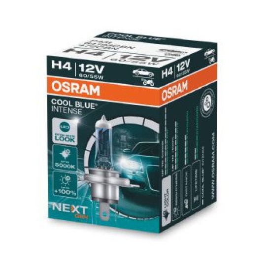 OSRAM ΛΑΜΠΑ COOL BLUE® INTENSE H4 12V OSRAM ΛΑΜΠΑ COOL BLUE® INTENSE H4 12V