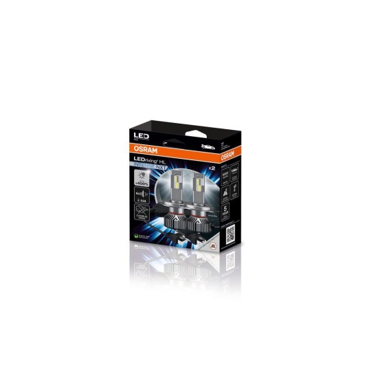 OSRAM ΛΑΜΠΕΣ ΣΕΤ LEDriving® HL INTENSE NEXT ?H4/H19 COOL WHITE 6000K 12V KIT