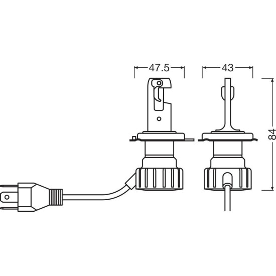 OSRAM ΛΑΜΠΑ NIGHT BREAKER® LED SMART H4 P43t 6000K TRADE OSRAM ΛΑΜΠΑ NIGHT BREAKER® LED SMART H4 P43t 6000K TRADE