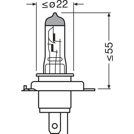 OSRAM ΛΑΜΠΑ NIGHT BREAKER® SILVER H4 12V DUOBOX ECO OSRAM ΛΑΜΠΑ NIGHT BREAKER® SILVER H4 12V DUOBOX ECO