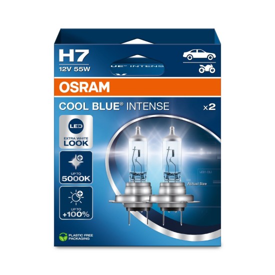 OSRAM ΛΑΜΠΑ COOL BLUE® INTENSE H7 12V DUOBOX ECO OSRAM ΛΑΜΠΑ COOL BLUE® INTENSE H7 12V DUOBOX ECO