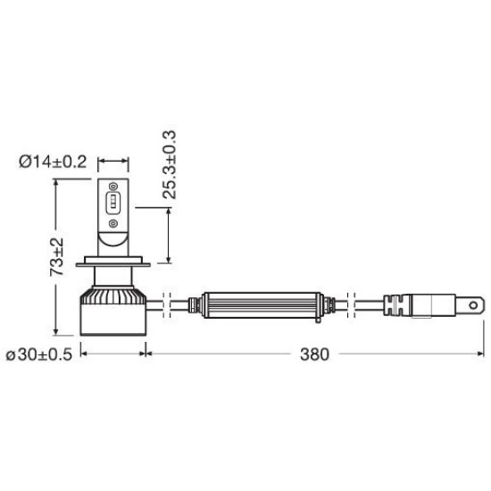 OSRAM ΛΑΜΠΕΣ ΣΕΤ LEDriving® XTR ?H7 COOL WHITE 6000K 12V KIT OSRAM ΛΑΜΠΕΣ ΣΕΤ LEDriving® XTR ?H7 COOL WHITE 6000K 12V KIT