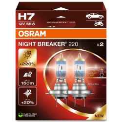 OSRAM ΛΑΜΠΑ NIGHT BREAKER® 220 H7 12V DUOBOX ECO