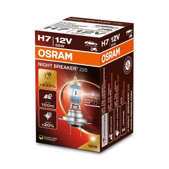 OSRAM ΛΑΜΠΑ NIGHT BREAKER® 220 H7 12V OSRAM ΛΑΜΠΑ NIGHT BREAKER® 220 H7 12V