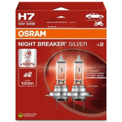 OSRAM ΛΑΜΠΑ NIGHT BREAKER® SILVER H7 12V DUOBOX ECO