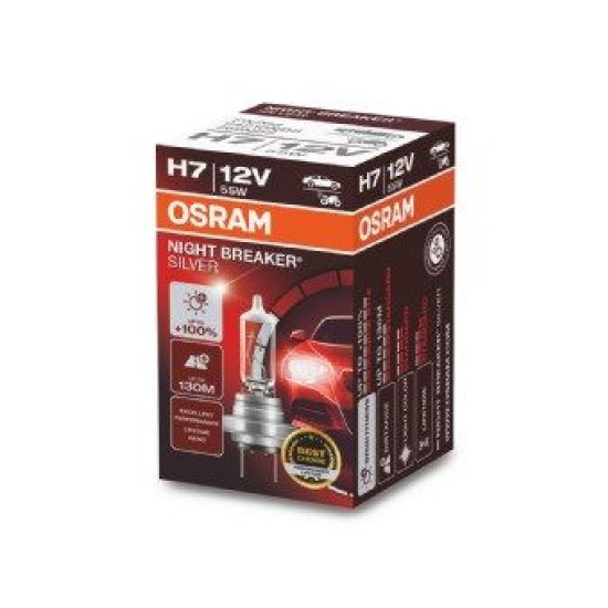 OSRAM ΛΑΜΠΑ NIGHT BREAKER® SILVER H7 12V