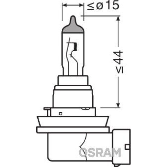 OSRAM ΛΑΜΠΑ ORIGINAL H16 12V OSRAM ΛΑΜΠΑ ORIGINAL H16 12V