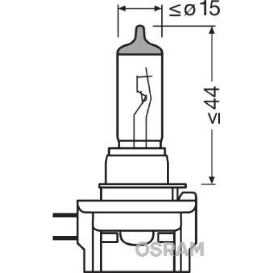 OSRAM ΛΑΜΠΑ ORIGINAL H11B 12V