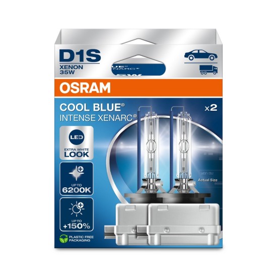 OSRAM ΛΑΜΠΑ XENARC® COOL BLUE® INTENSE D1S DUOBOX ECO OSRAM ΛΑΜΠΑ XENARC® COOL BLUE® INTENSE D1S DUOBOX ECO