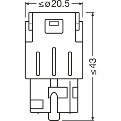 OSRAM ΛΑΜΠΑ LEDriving® SL ?WY21W YELLOW 12V BLI2 ECO