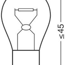 OSRAM ΛΑΜΠΑ ORIGINAL P21W 24V