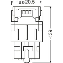 OSRAM ΛΑΜΠΑ LEDriving® SL ?W21/5W COOL WHITE 6000K 12V BLI2 ECO