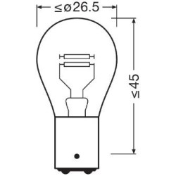 OSRAM ΛΑΜΠΑ ORIGINAL P21/5W 12V