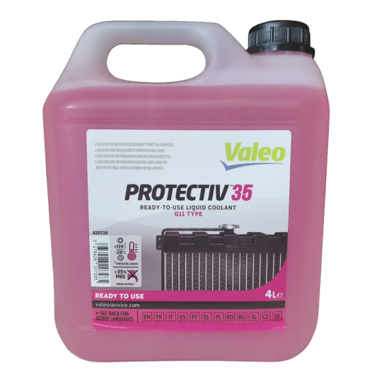 VALEO 820728 Protectiv 35 G11 Αντιψυκτικό Ροζ 4L -20°C VALEO 820728 Protectiv 35 G11 Αντιψυκτικό Ροζ 4L -20°C