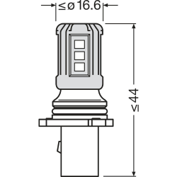 OSRAM ΛΑΜΠΑ LEDriving® SL ?P13W COOL WHITE 6000K 12V BLI1 ECO