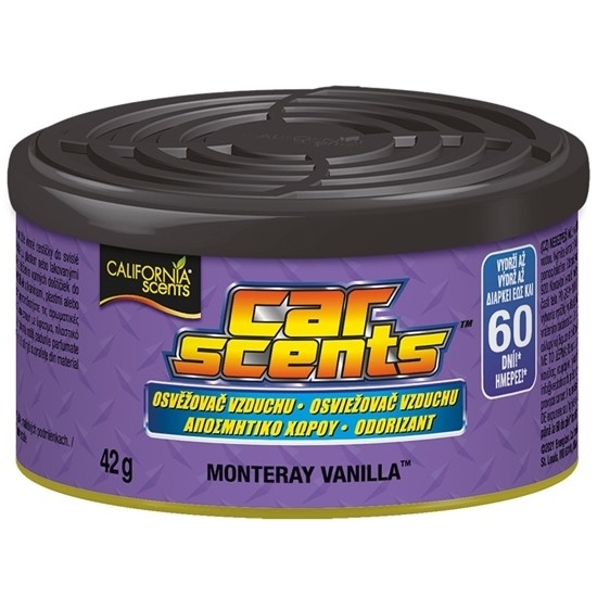 California Scents Αρωματική Κονσέρβα Κονσόλας/Ταμπλό Αυτοκινήτου Car Scents Monterey Vanilla 42gr California Scents Αρωματική Κονσέρβα Κονσόλας/Ταμπλό Αυτοκινήτου Car Scents Monterey Vanilla 42gr