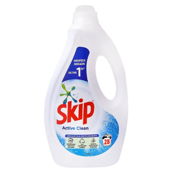 SKIP ΥΓΡΟ 28μεζ. (1,40 lit) - (ACTIVE CLEAN) SKIP ΥΓΡΟ 28μεζ. (1,40 lit) - (ACTIVE CLEAN)