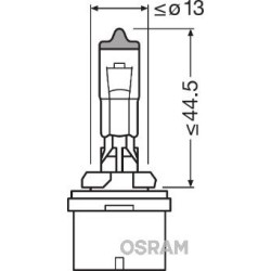 OSRAM ΛΑΜΠΑ ORIGINAL H27W/2 12V