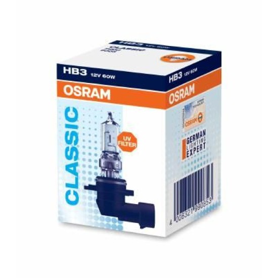 OSRAM ΛΑΜΠΑ ORIGINAL HB3 12V OSRAM ΛΑΜΠΑ ORIGINAL HB3 12V
