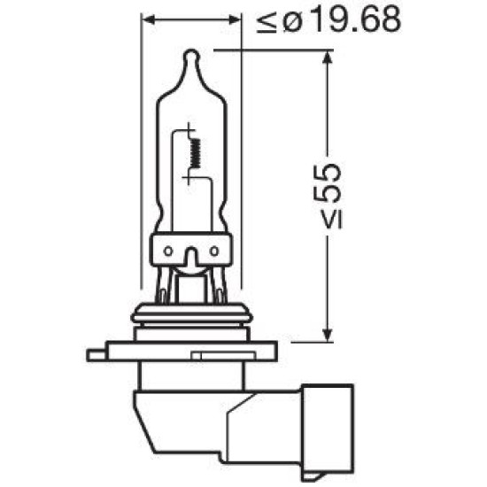 OSRAM ΛΑΜΠΑ ORIGINAL HB3 12V OSRAM ΛΑΜΠΑ ORIGINAL HB3 12V
