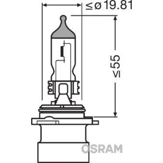 OSRAM ΛΑΜΠΑ ORIGINAL HB4A 12V OSRAM ΛΑΜΠΑ ORIGINAL HB4A 12V
