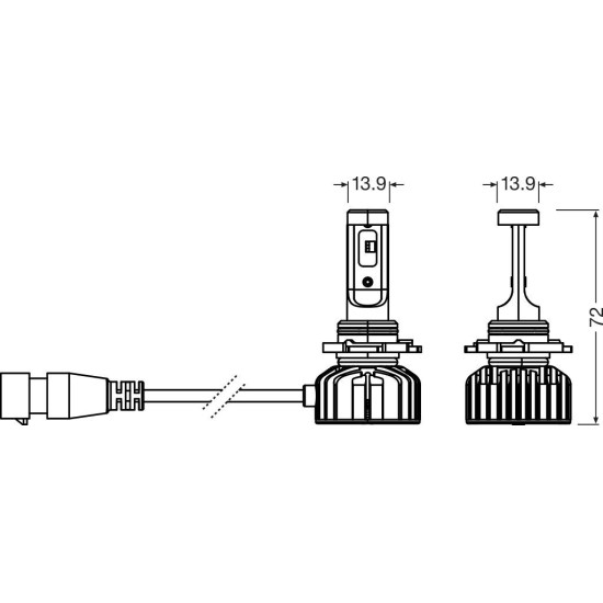 OSRAM ΛΑΜΠΑ NIGHT BREAKER® LED SMART H10 P22d 6000K RECOM OSRAM ΛΑΜΠΑ NIGHT BREAKER® LED SMART H10 P22d 6000K RECOM