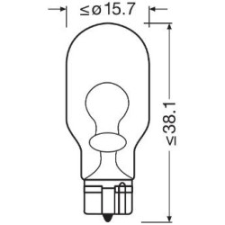 OSRAM ΛΑΜΠΑ ORIGINAL W16W 12V