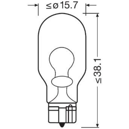OSRAM ΛΑΜΠΑ ORIGINAL W16W 12V OSRAM ΛΑΜΠΑ ORIGINAL W16W 12V