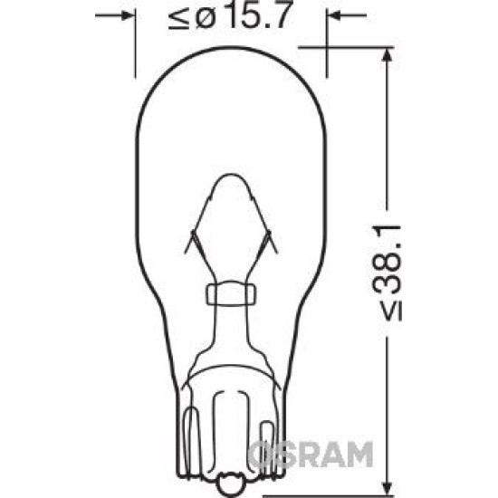 OSRAM ΛΑΜΠΑ ORIGINAL WY16W 12V OSRAM ΛΑΜΠΑ ORIGINAL WY16W 12V