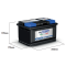 VPM (B300C/B316C) ΜΠΑΤΑΡIA 60Ah (242X175X190) EN530 ΔΕΞ.TOP ENERGY