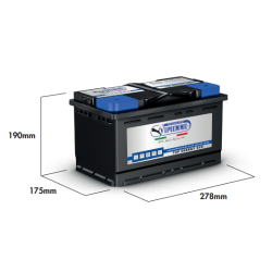 VPM (B416C) ΜΠΑΤΑΡIA 80Ah (278x175x190) EN 720 ΔΕΞ.TOP ENERGY VPM (B416C) ΜΠΑΤΑΡIA 80Ah (278x175x190) EN 720 ΔΕΞ.TOP ENERGY