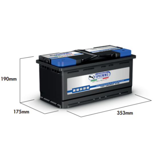 VPM ΜΠΑΤΑΡIA 100Ah(354x175x190) EN850 ΔΕΞ.TOP ENERGY VPM ΜΠΑΤΑΡIA 100Ah(354x175x190) EN850 ΔΕΞ.TOP ENERGY