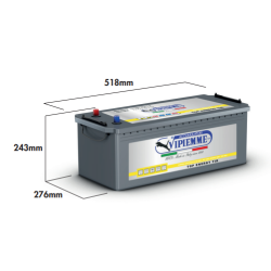 VPM ΜΠΑΤΑΡIA 220Ah (518x273x243) EN 1250 TOP ENERGY VPM ΜΠΑΤΑΡIA 220Ah (518x273x243) EN 1250 TOP ENERGY