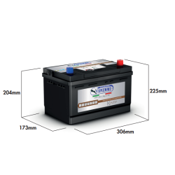 VPM ΜΠΑΤΑΡΙΑ ΜΑΤΙ 100Ah (306x173x225) EN750 ΔΕΞ. KATANA VPM ΜΠΑΤΑΡΙΑ ΜΑΤΙ 100Ah (306x173x225) EN750 ΔΕΞ. KATANA