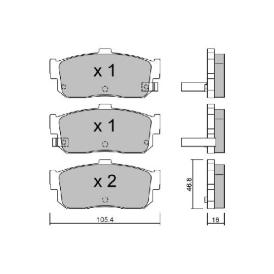 ΤΑΚΑΚΙΑ ΠΙΣΩ AISIN BPNI-2902