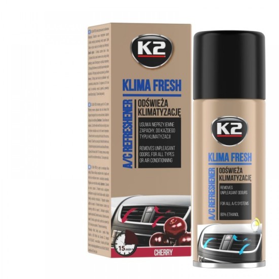 K2 Klima Fresh A/C Refreshener Cherry 150ml