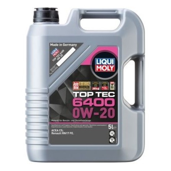 LIQUI MOLY 21585 Top Tec 6400 0W/20 5L LIQUI MOLY 21585 Top Tec 6400 0W/20 5L
