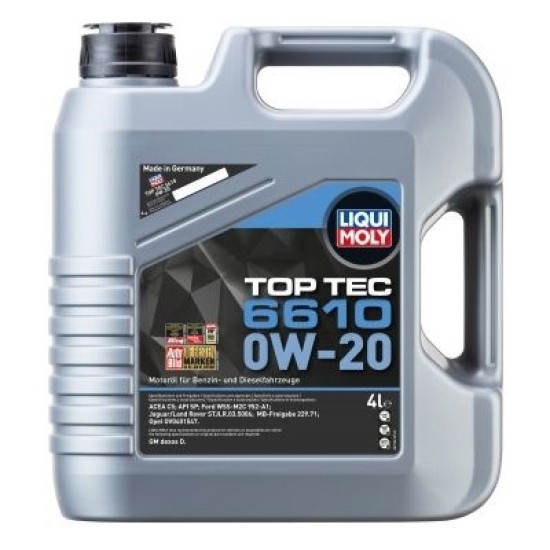 LIQUI MOLY 21661 Top Tec 6610 0W/20 4L LIQUI MOLY 21661 Top Tec 6610 0W/20 4L