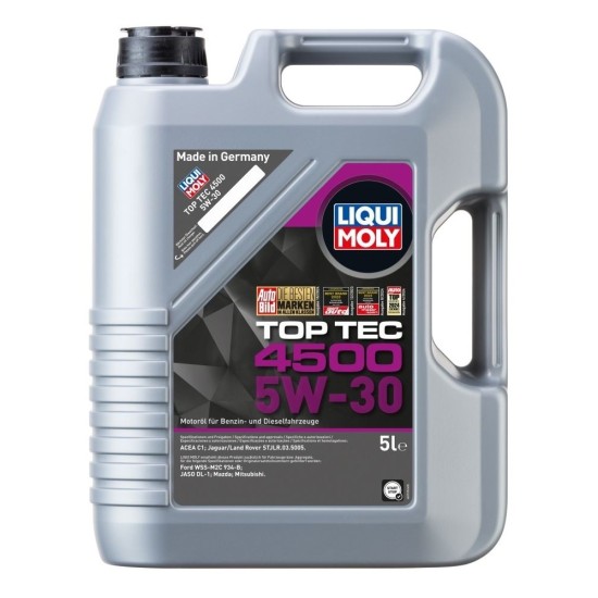 LIQUI MOLY TOP TEC 4500 SAE 5W/30 5L LIQUI MOLY TOP TEC 4500 SAE 5W/30 5L