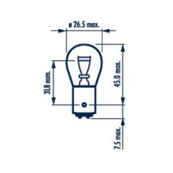NRV17916 ΚΑΡΥΔ.ΔΙΠΟΛ.12V-21/5W